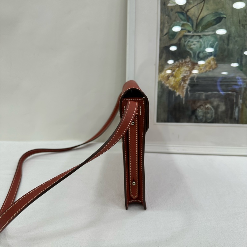 Hermes 愛馬仕 拼色faco信封包 T刻 好成色-3