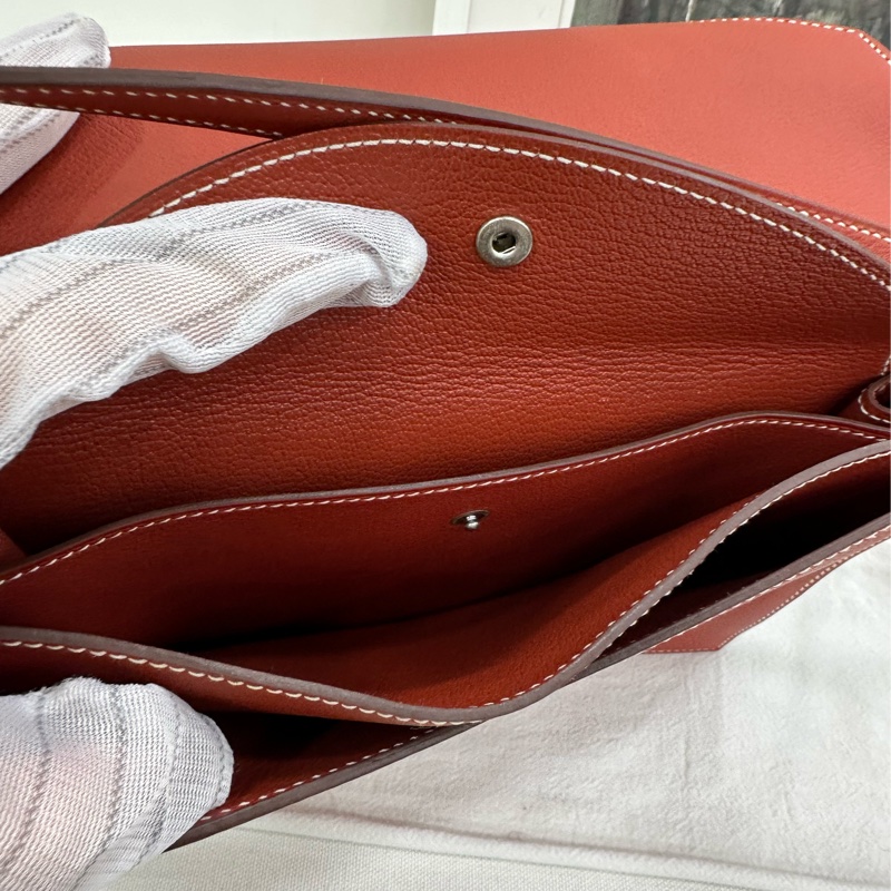 Hermes 愛馬仕 拼色faco信封包 T刻 好成色-8