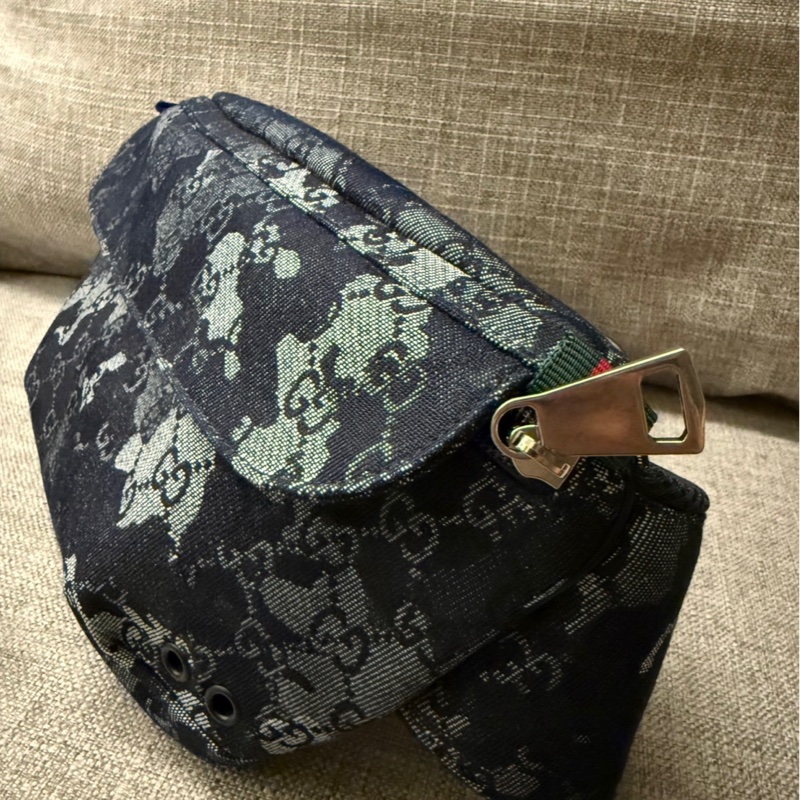 👖 Gucci GG Supreme Denim 腰包 /胸包/ 斜背包-7