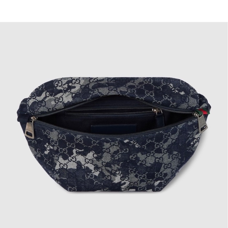 👖 Gucci GG Supreme Denim 腰包 /胸包/ 斜背包-10
