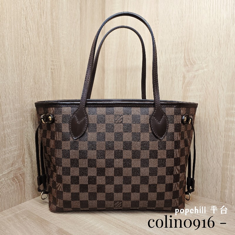 [輕巧適合每天使用尺寸☺️] LV棋盤格金釦NeverFull PM手提肩背包-0