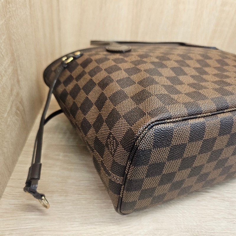 [輕巧適合每天使用尺寸☺️] LV棋盤格金釦NeverFull PM手提肩背包-7