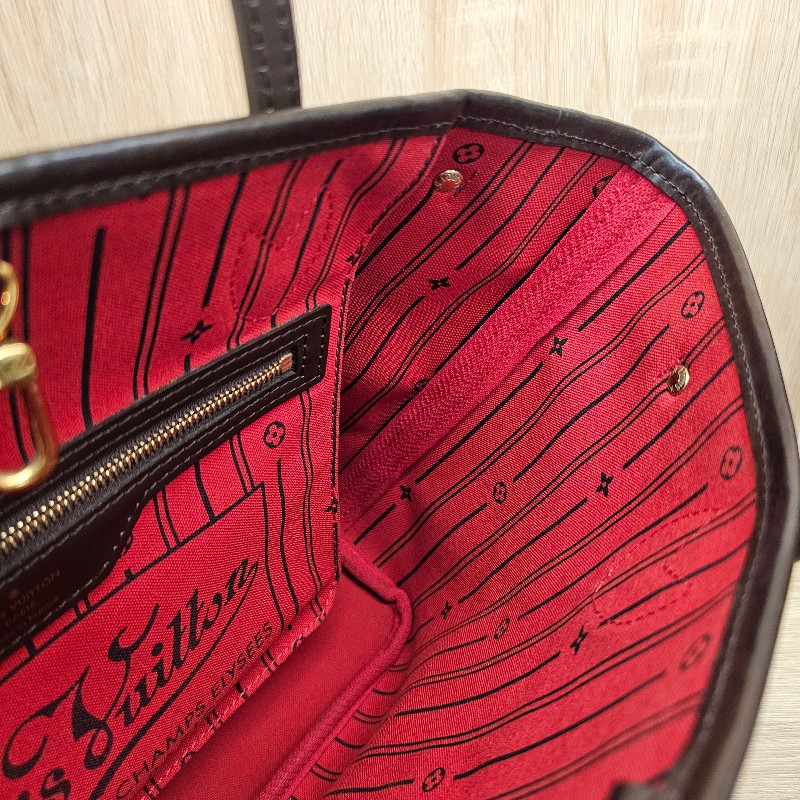 [輕巧適合每天使用尺寸☺️] LV棋盤格金釦NeverFull PM手提肩背包-11