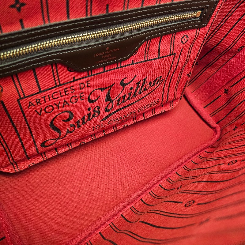 [輕巧適合每天使用尺寸☺️] LV棋盤格金釦NeverFull PM手提肩背包-12