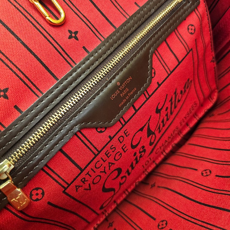 [輕巧適合每天使用尺寸☺️] LV棋盤格金釦NeverFull PM手提肩背包-13