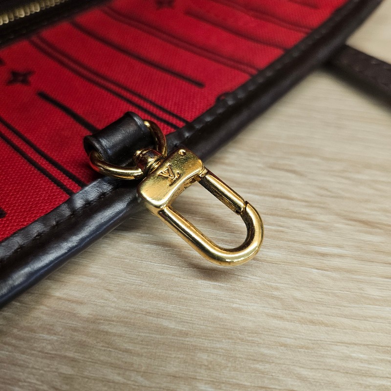 [輕巧適合每天使用尺寸☺️] LV棋盤格金釦NeverFull PM手提肩背包-20