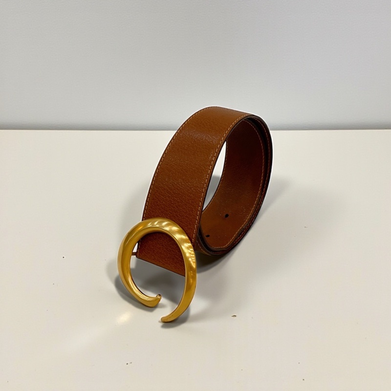 莉亞精品♡Gucci 037.19焦糖皮帶70 二手-0