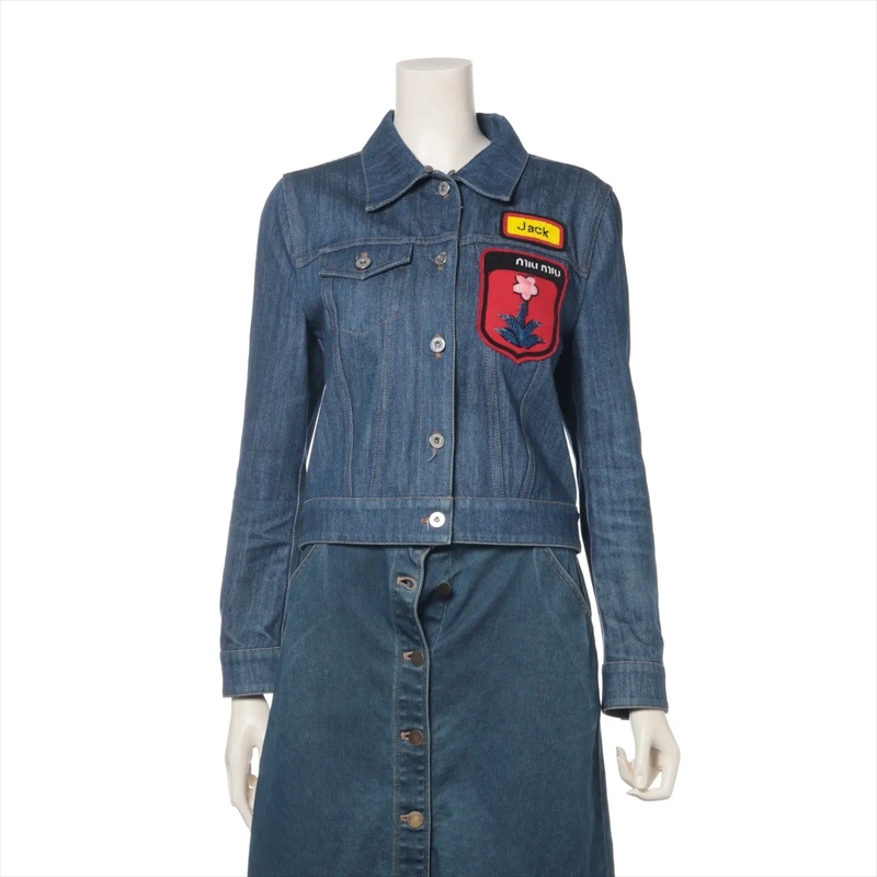 【千金休閒風💍】 Miu Miu 千金名媛最愛 牛仔外套 （專櫃價110,800）-0