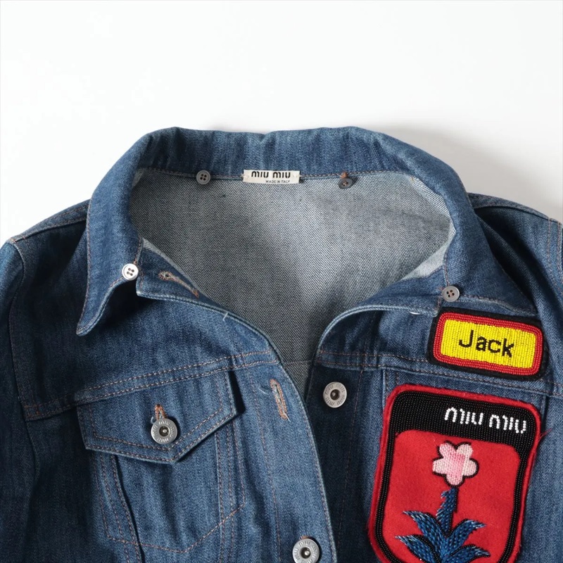 【千金休閒風💍】 Miu Miu 千金名媛最愛 牛仔外套 （專櫃價110,800）-2