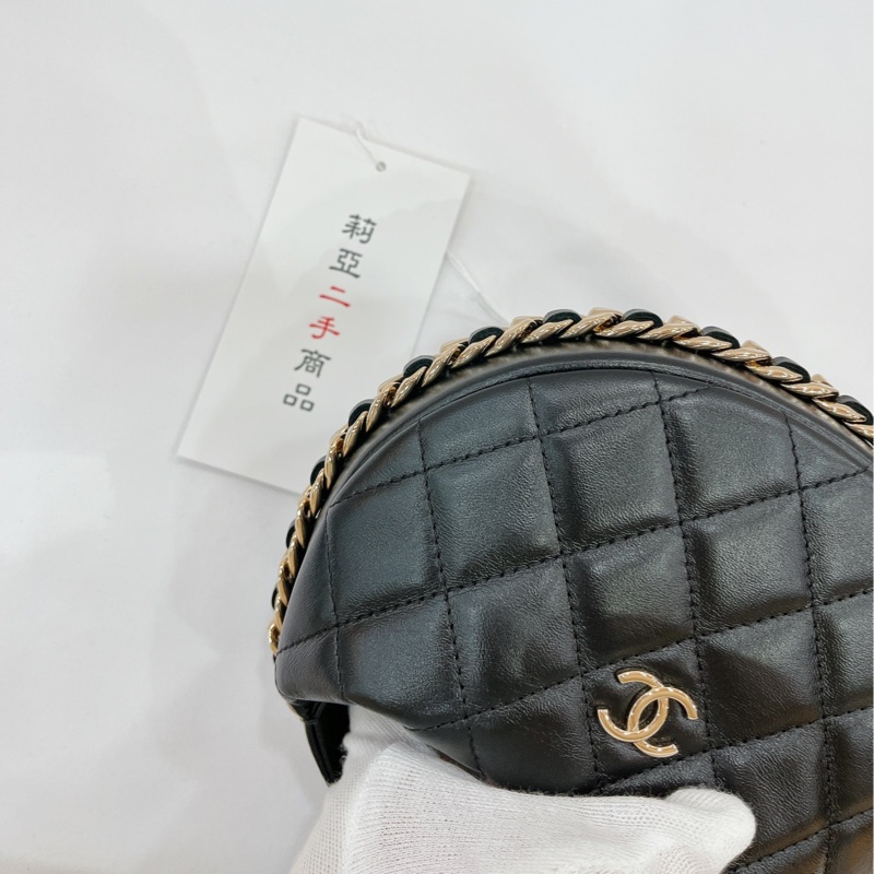 莉亞精品♡Chanel AP3095 呼拉圈月牙包 二手-11