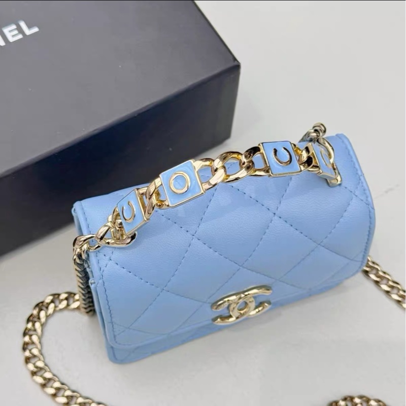 【全網最低價】 Chanel 22s 蓝色琺瑯小廢包-2