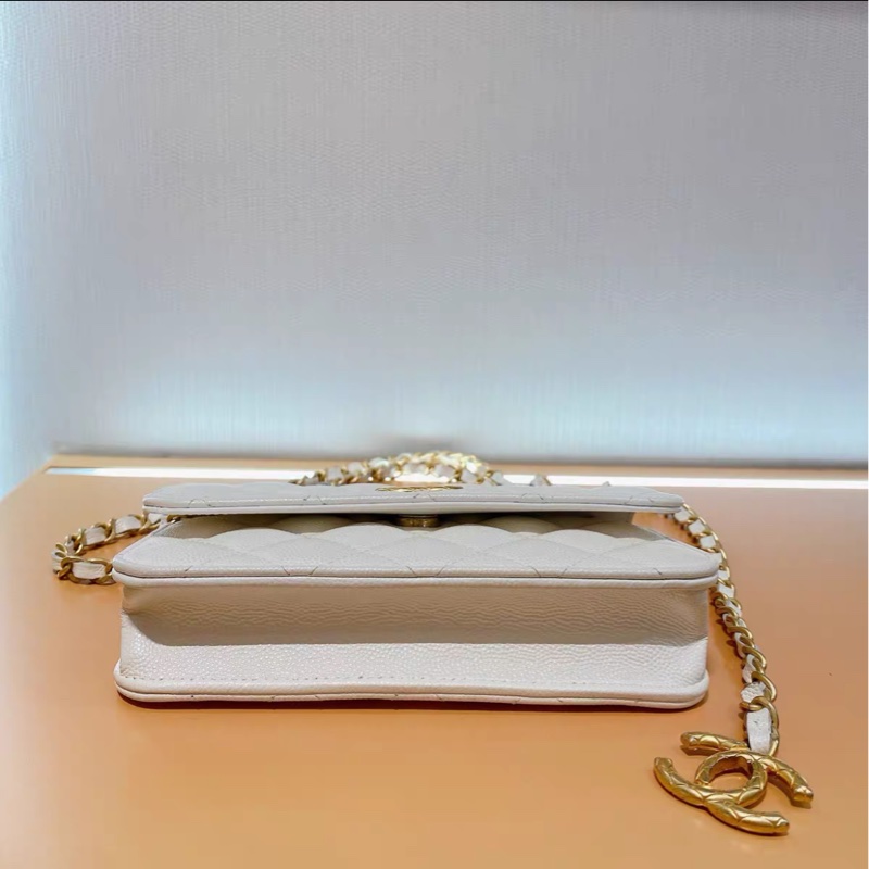 【全網最低價】 Chanel 特別款Woc 荔枝皮 98新-2