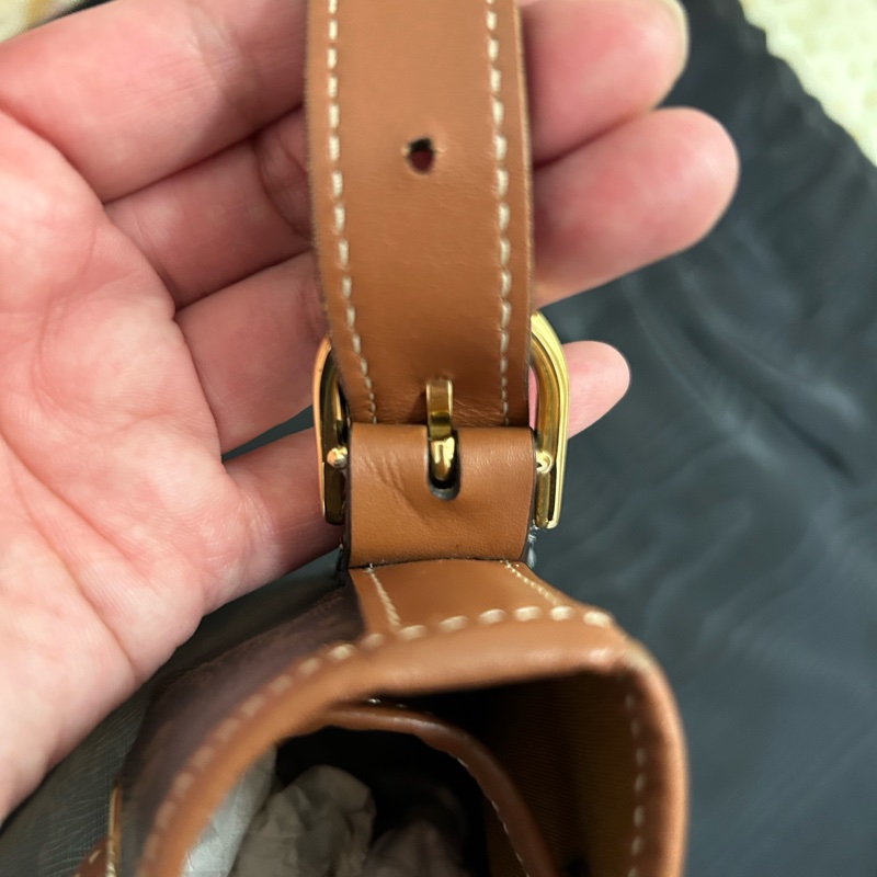 CELINE 賽琳標識印花牛皮革繩索手袋/水桶包/有防塵袋🎀-26