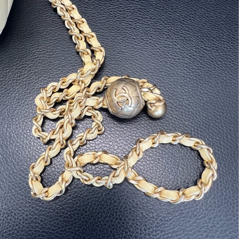 【全網最低價】Chanel金球方盒子 淡黃色 99新 原膜未撕-8