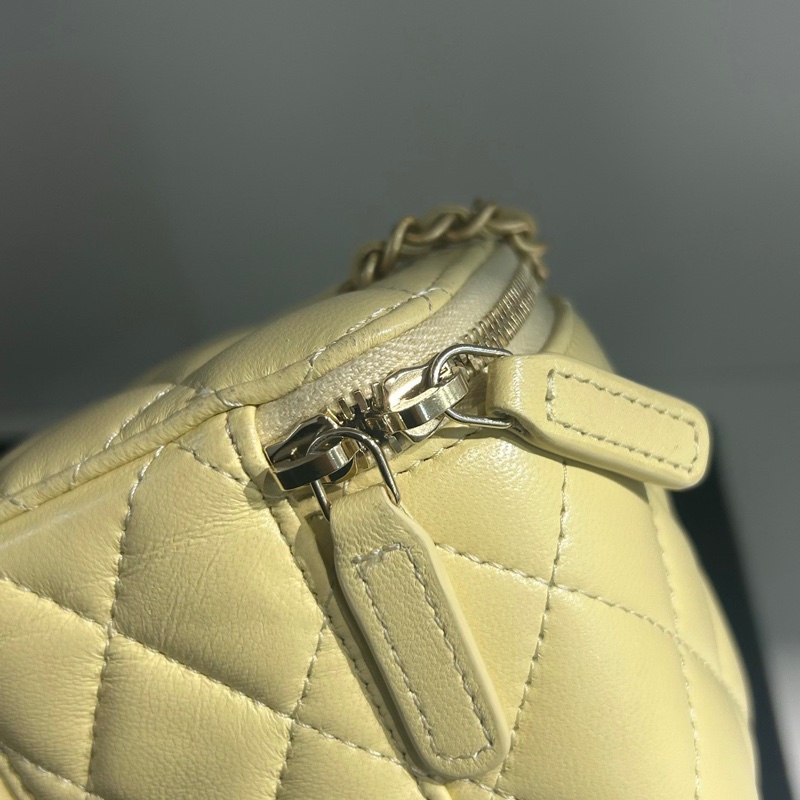 【全網最低價】Chanel金球方盒子 淡黃色 97新-5