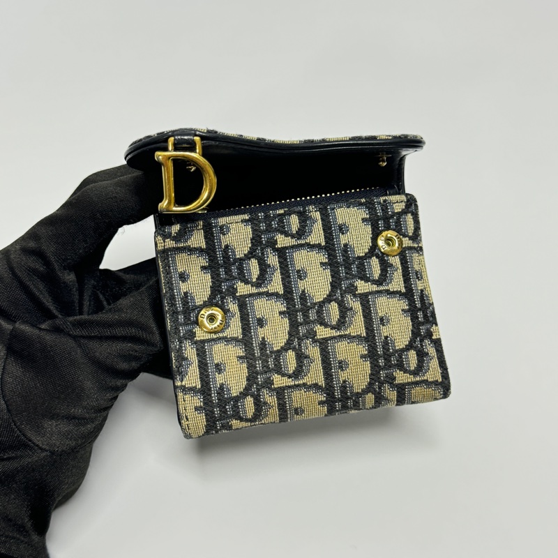 【全新品等級🎁】 Dior Saddle 經典老花短夾 (專櫃24000)-7