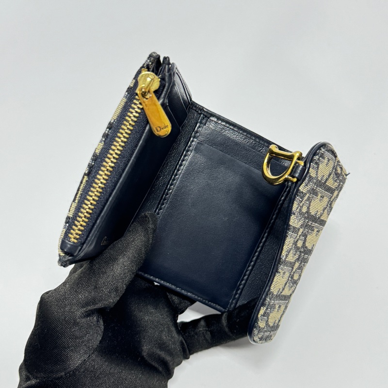 【全新品等級🎁】 Dior Saddle 經典老花短夾 (專櫃24000)-11