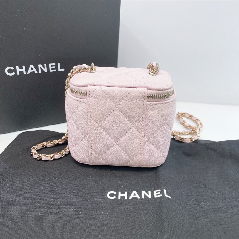 【全網最低價】 魚子醬方盒子 淡粉色 99新 接近全新-2