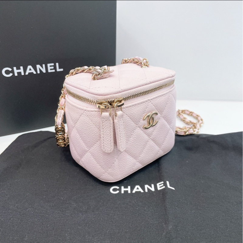 【全網最低價】 魚子醬方盒子 淡粉色 99新 接近全新-3