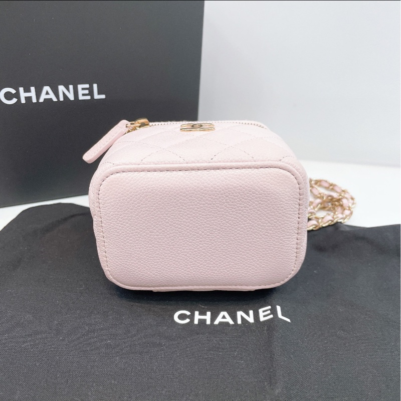 【全網最低價】 魚子醬方盒子 淡粉色 99新 接近全新-5