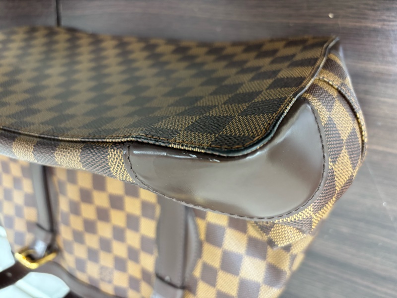 LV Hampstead MM 棋盤格帆布金牌肩背包-18