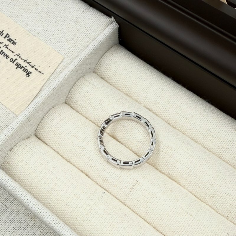BVLGARI -  18K白金 Serpenti 戒指-3