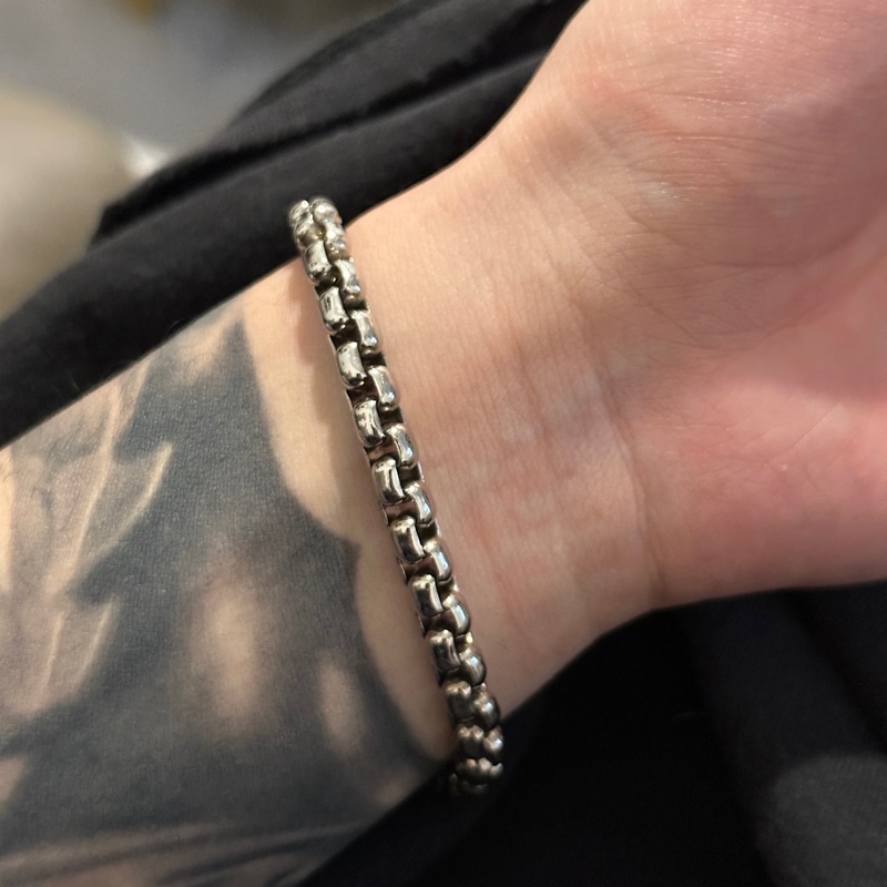 Louis Vuitton LV 手環 手鍊 M62592 銀鏈-2