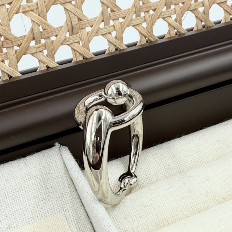 HERMES - 銀色馬銜925絲巾釦環-2