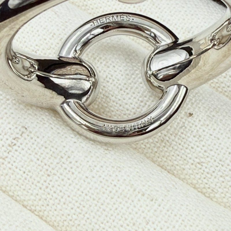 HERMES - 銀色馬銜925絲巾釦環-4