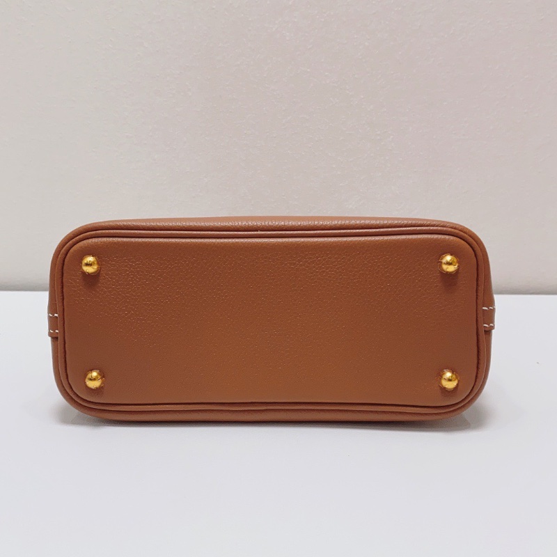 Hermes mini金棕保齡球bolide手提斜背包18×8×13cm， 99新配件塵袋盒子購證-4