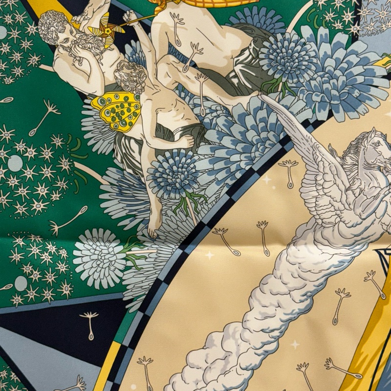 Hermes福寶郵輪90cm絲巾/全新/可表框-2