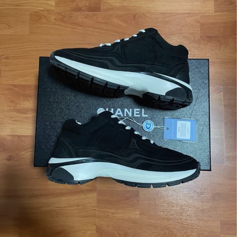 Chanel香奈兒24s黑角大王 低幫休閒鞋 黑色 尺碼：36碼 98新成色-2