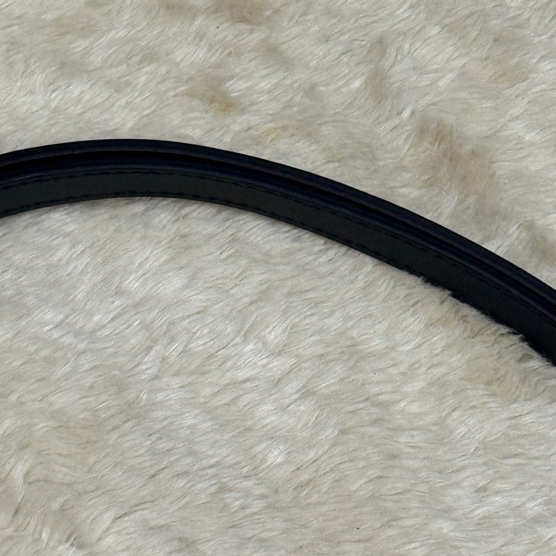 未使用品✨LV牛皮印花 雙色 黑白 斜背包 揹帶可調長度 可拆卸-5