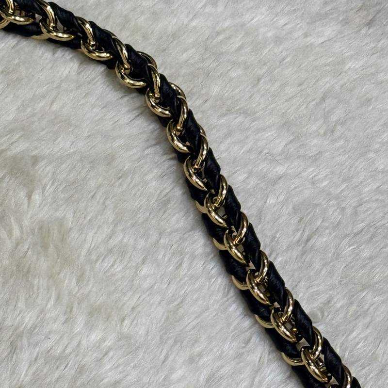 未使用品✨揹帶很美🖤LV 拼色印花 可放手機的牛皮麻將包 揹帶可拆卸-15