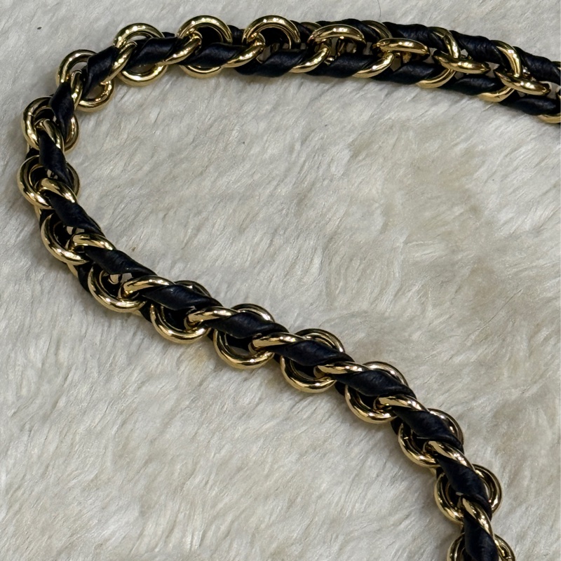 未使用品✨揹帶很美🖤LV 拼色印花 可放手機的牛皮麻將包 揹帶可拆卸-16