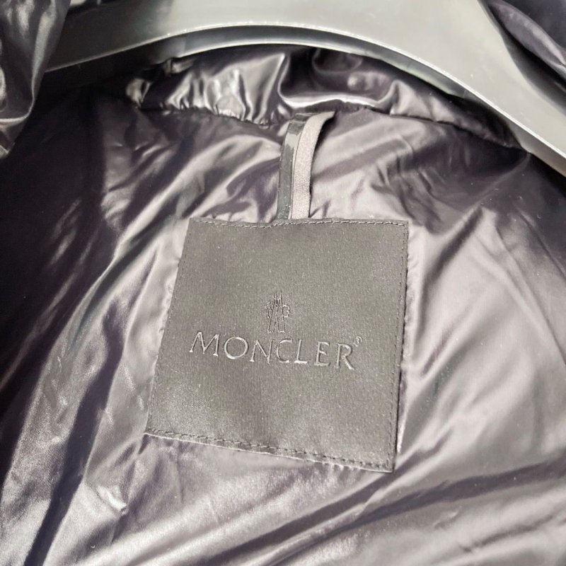 Moncler FW22 Clair 黑色亮面連帽短款羽絨外套2碼 全新閒置配件塵袋-3