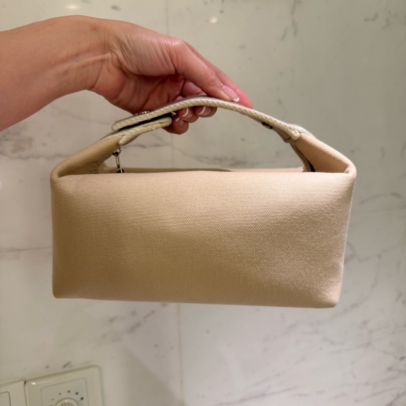 Hermes 97/98新 閒置小號 米色 盥洗包/便當盒-3