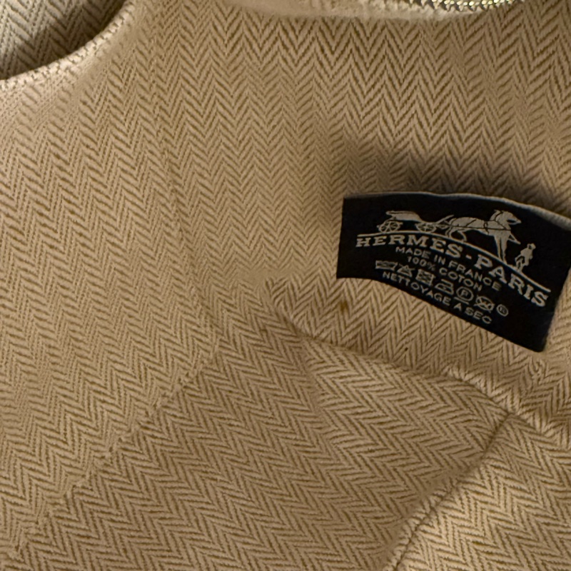 Hermes 97/98新 閒置小號 米色 盥洗包/便當盒-12