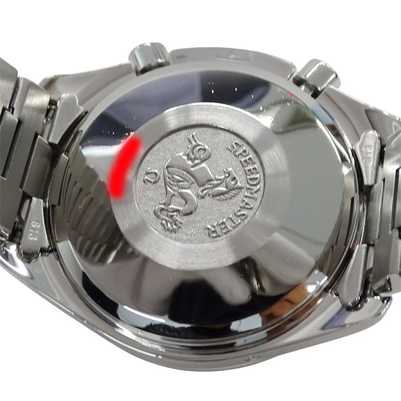 歐米茄超霸系列3521.80男士腕錶，三曆，自動上鍊，不鏽鋼錶殼，銀色/海軍藍，拋光-7