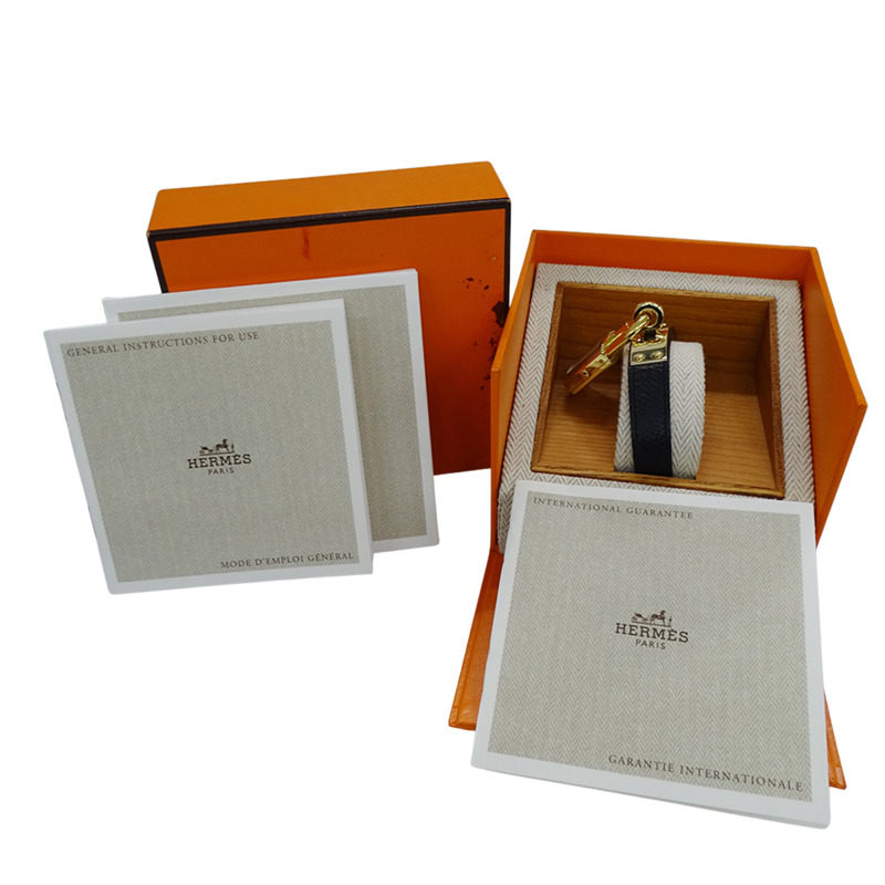 愛馬仕 Kelly 女士腕錶,石英機芯,QZ GP,皮革錶帶,金色錶盤,黑色錶殼,B-7