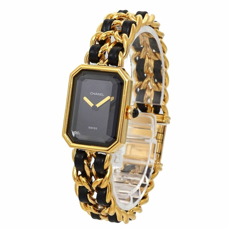 香奈兒 Premiere 女士腕錶,L 碼,H0001,黑金配色,石英機芯-1