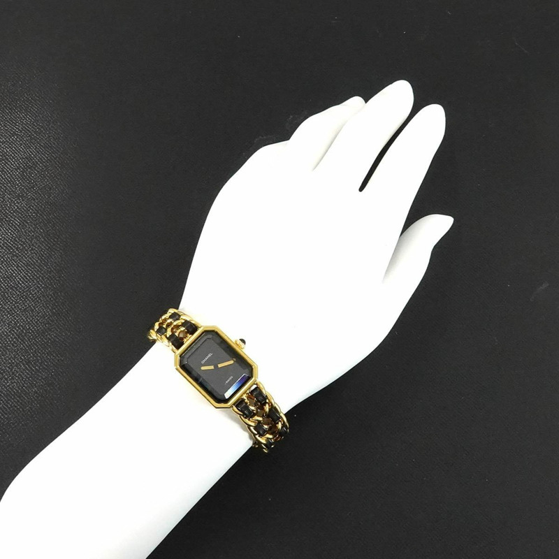 香奈兒 Premiere 女士腕錶,L 碼,H0001,黑金配色,石英機芯-2