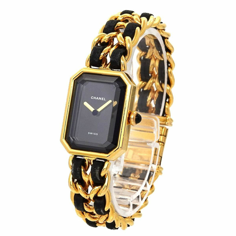 香奈兒 Premiere 女士腕錶,L 碼,H0001,黑金配色,石英機芯-1