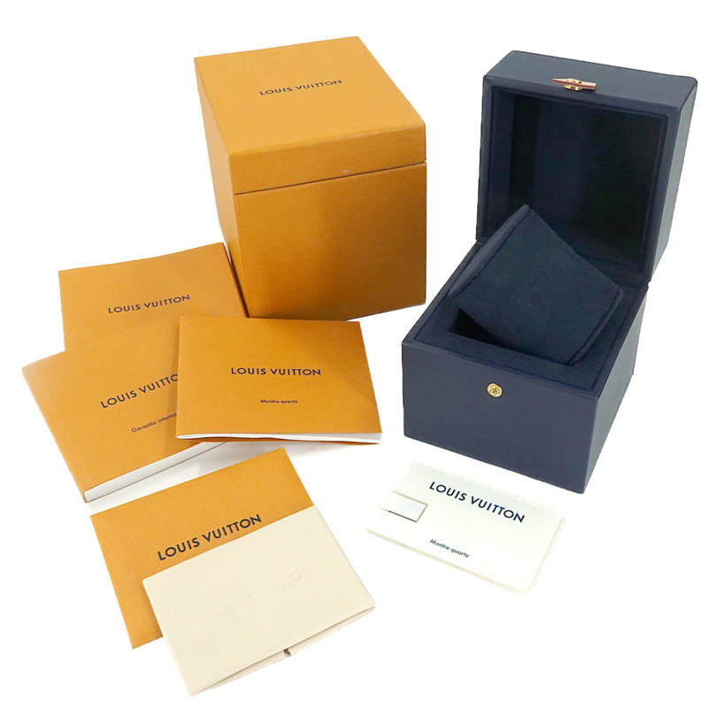 路易威登 Tambour New Wave MM QA092 女士銀色石英腕錶-1