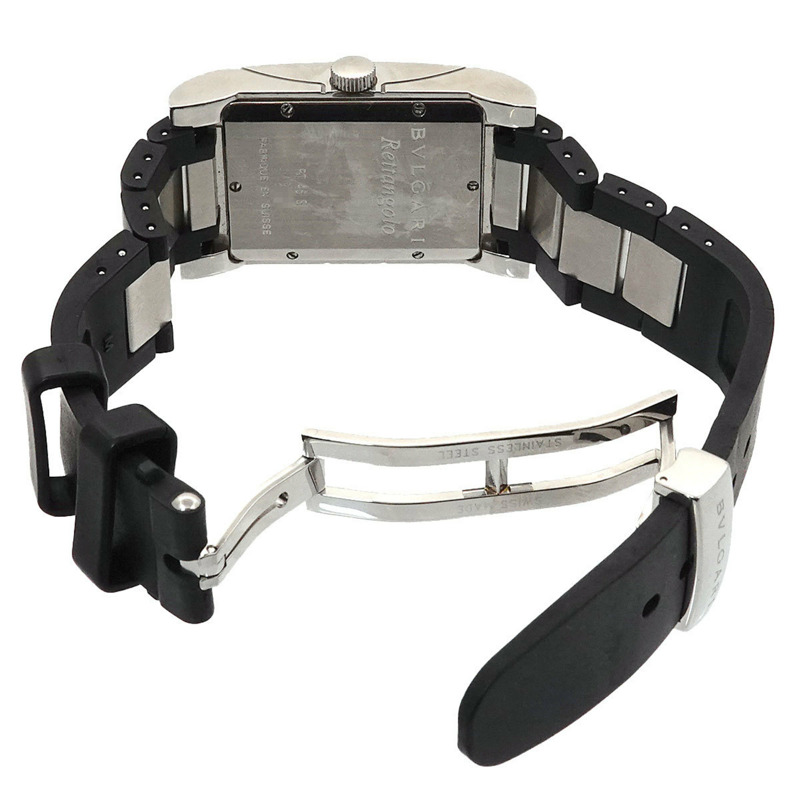 寶格麗 Rettangolo RT45S 男士腕錶，附日期顯示，黑色，自動機械機芯-4