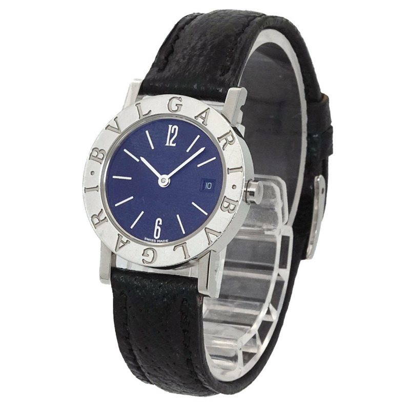 寶格麗 BB26SLD 女士腕錶，日期顯示，黑色石英錶-1