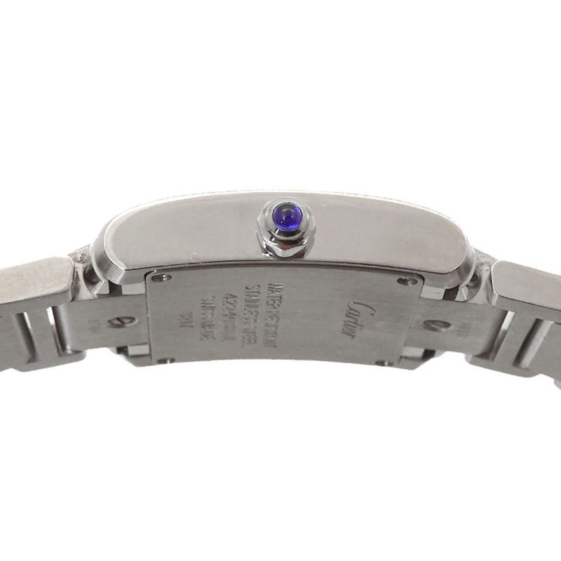 卡地亞 Tank Française SM W51008Q3 女士象牙石英腕錶-5