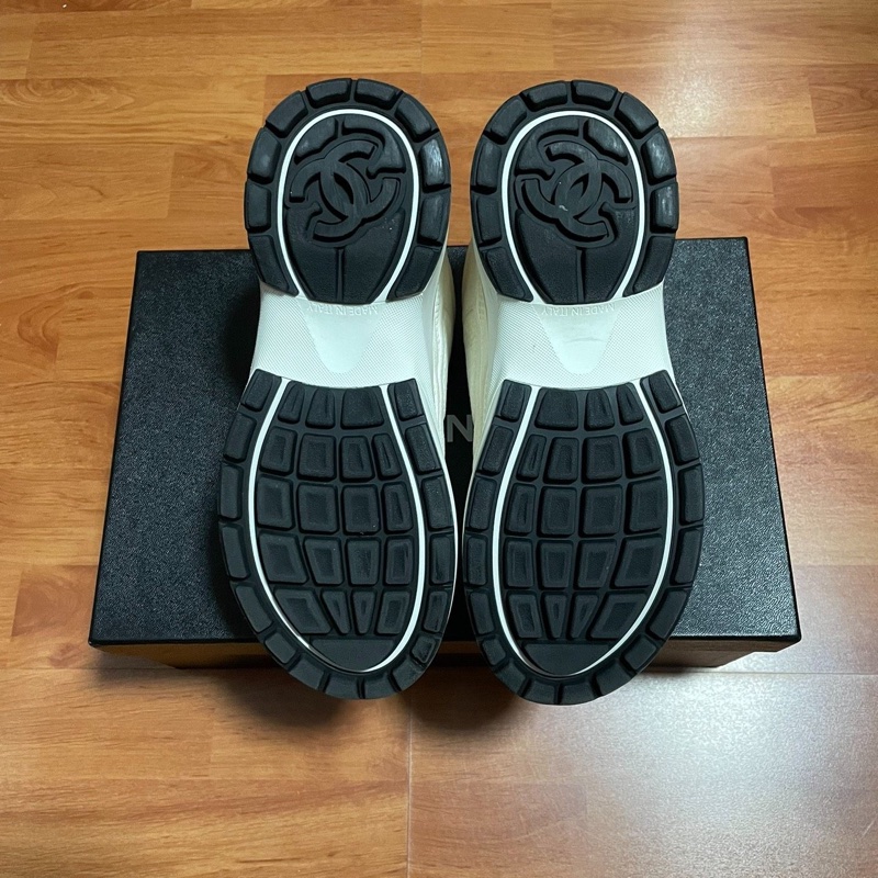 Chanel香奈兒24s徽標雙C運動鞋 白色大王 白色 37碼-6