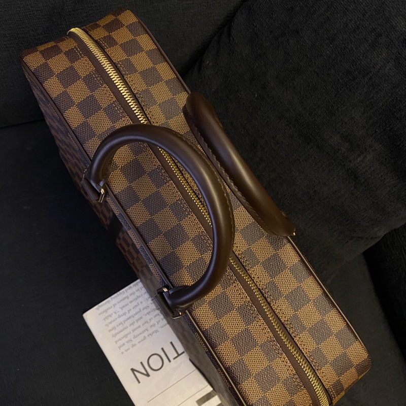 98%新LV路易威登 老花棋盤格公文包-1