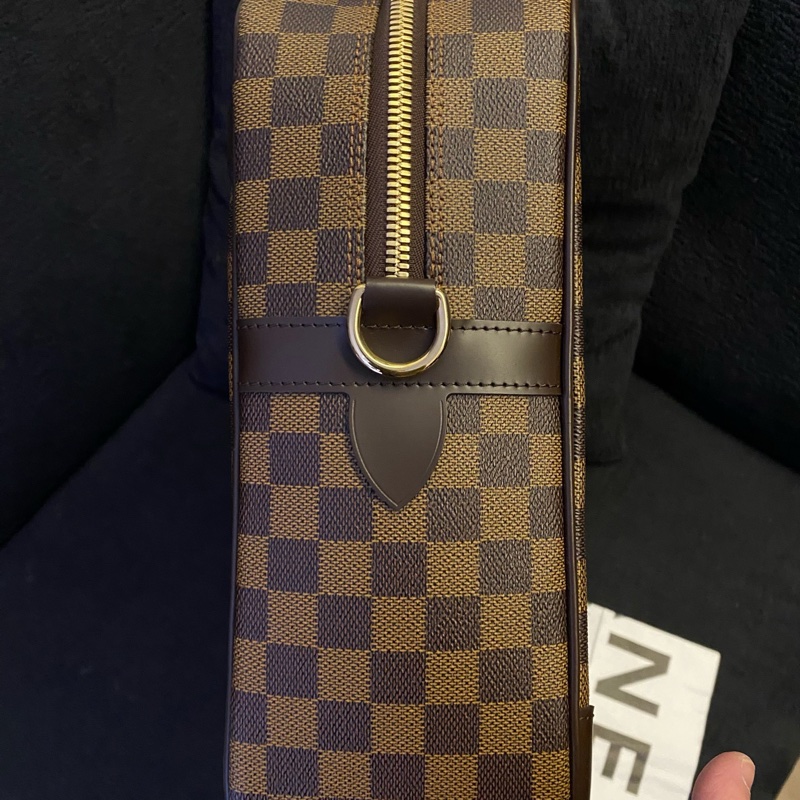 98%新LV路易威登 老花棋盤格公文包-4